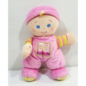 Babys 1st Doll Pink Plush or Lovey Baby Toy For Infants & Toddlers 2008 Rattle